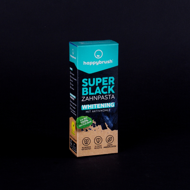 Zubní pasta Super Black Happybrush