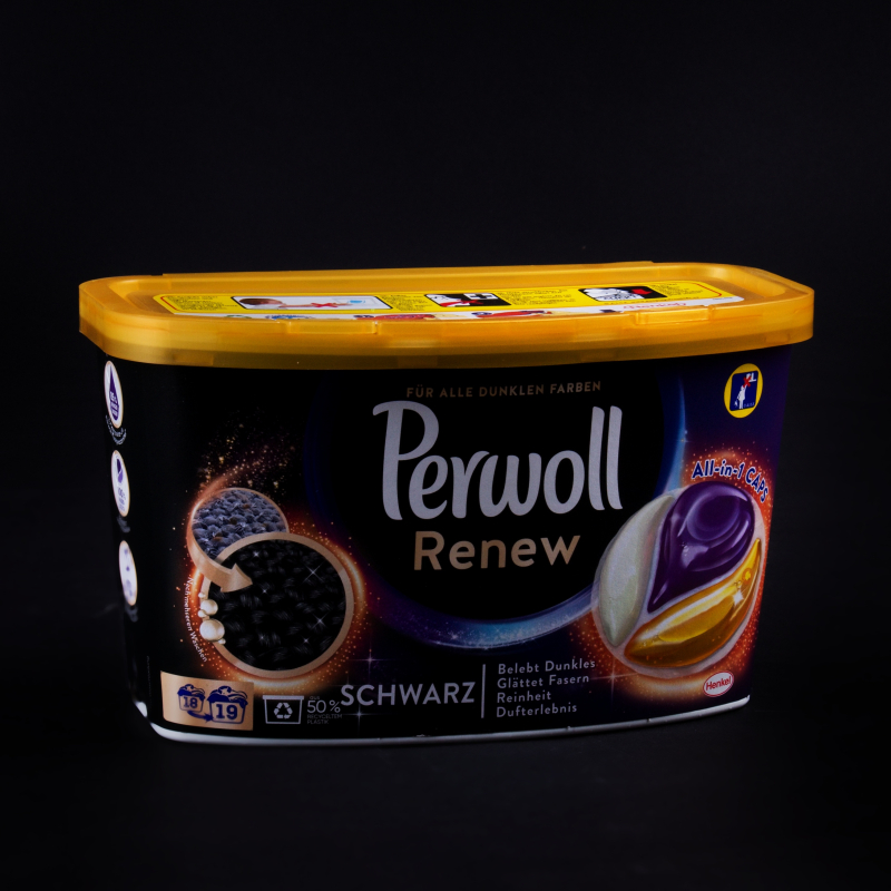 Kapsle Perwoll Renew Černá 19 praní