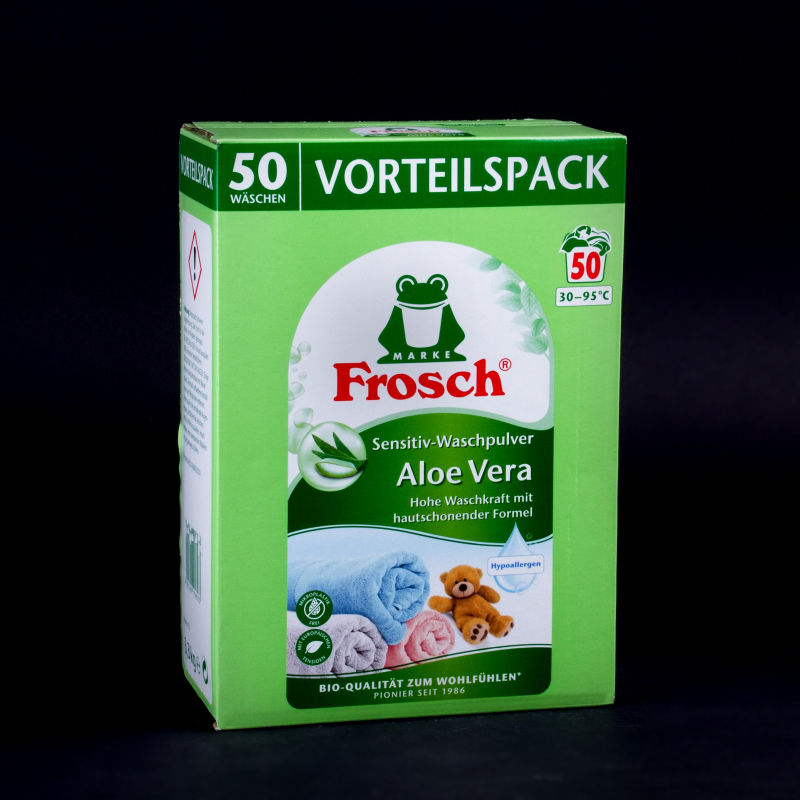 Prací prášek Frosch Sensitive Aloe Vera 50 praní