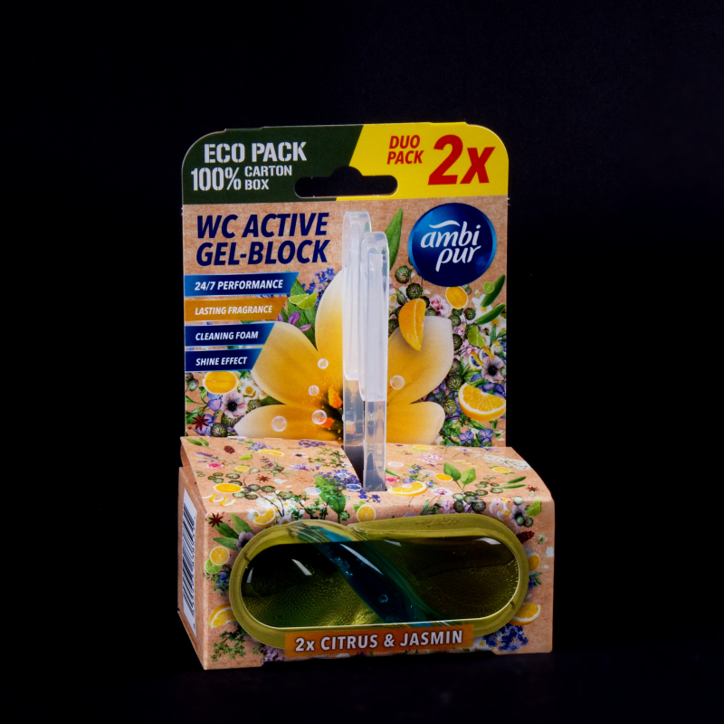 Aktivní WC gel blok Citrus a jasmín AmbiPur