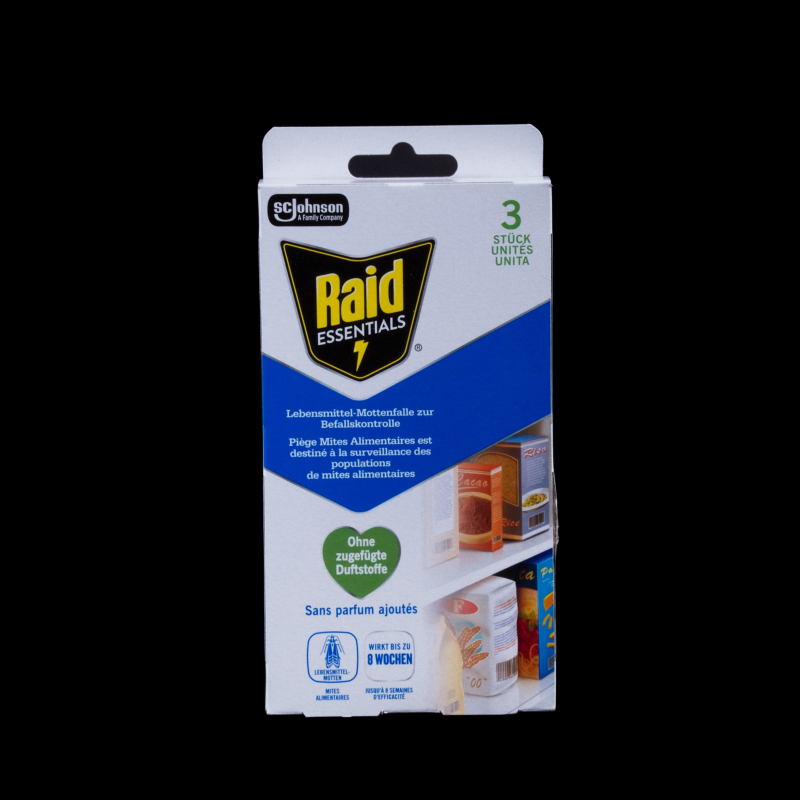 Past na potravinářské moly Raid